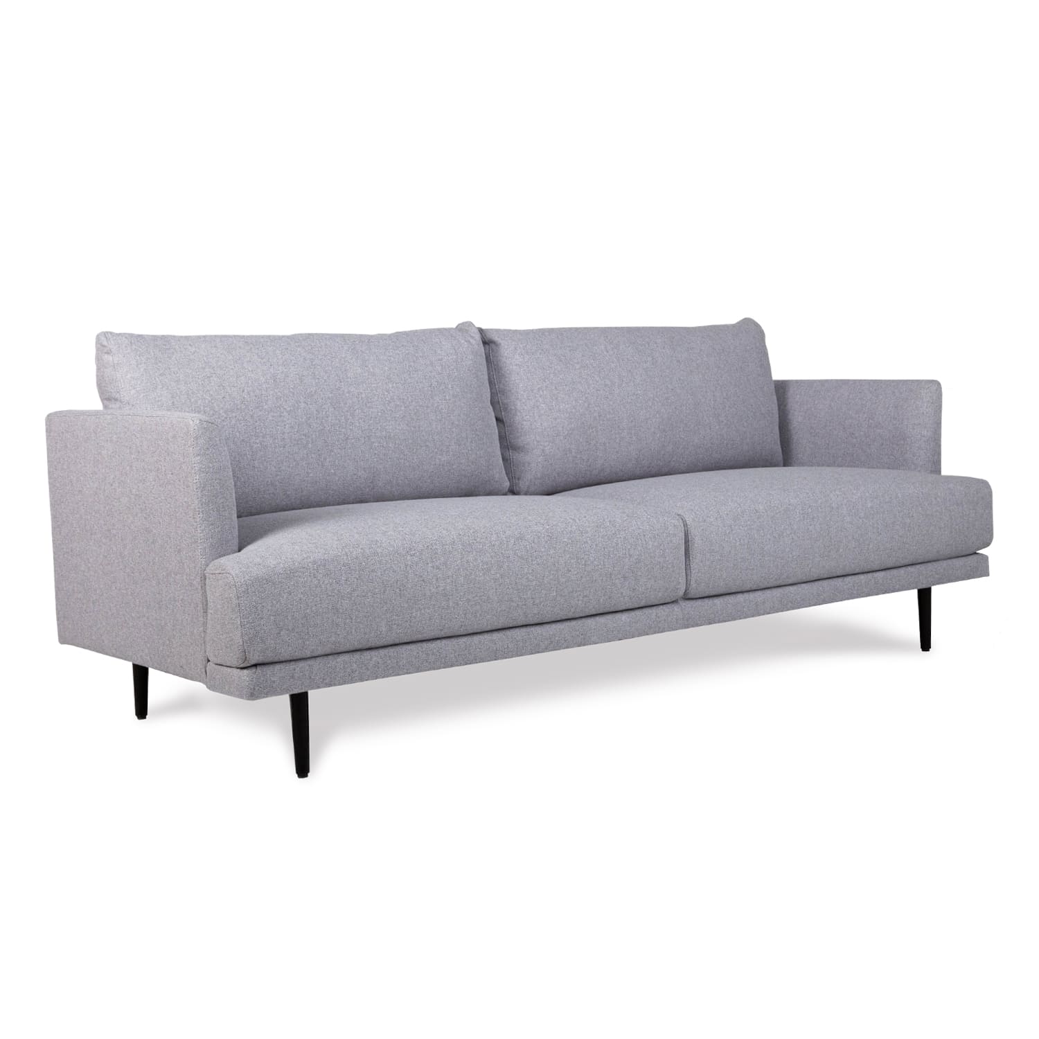 Online Warehouse Sale Aubrey Fabric 3 Seat Sofa in Jazz Grey