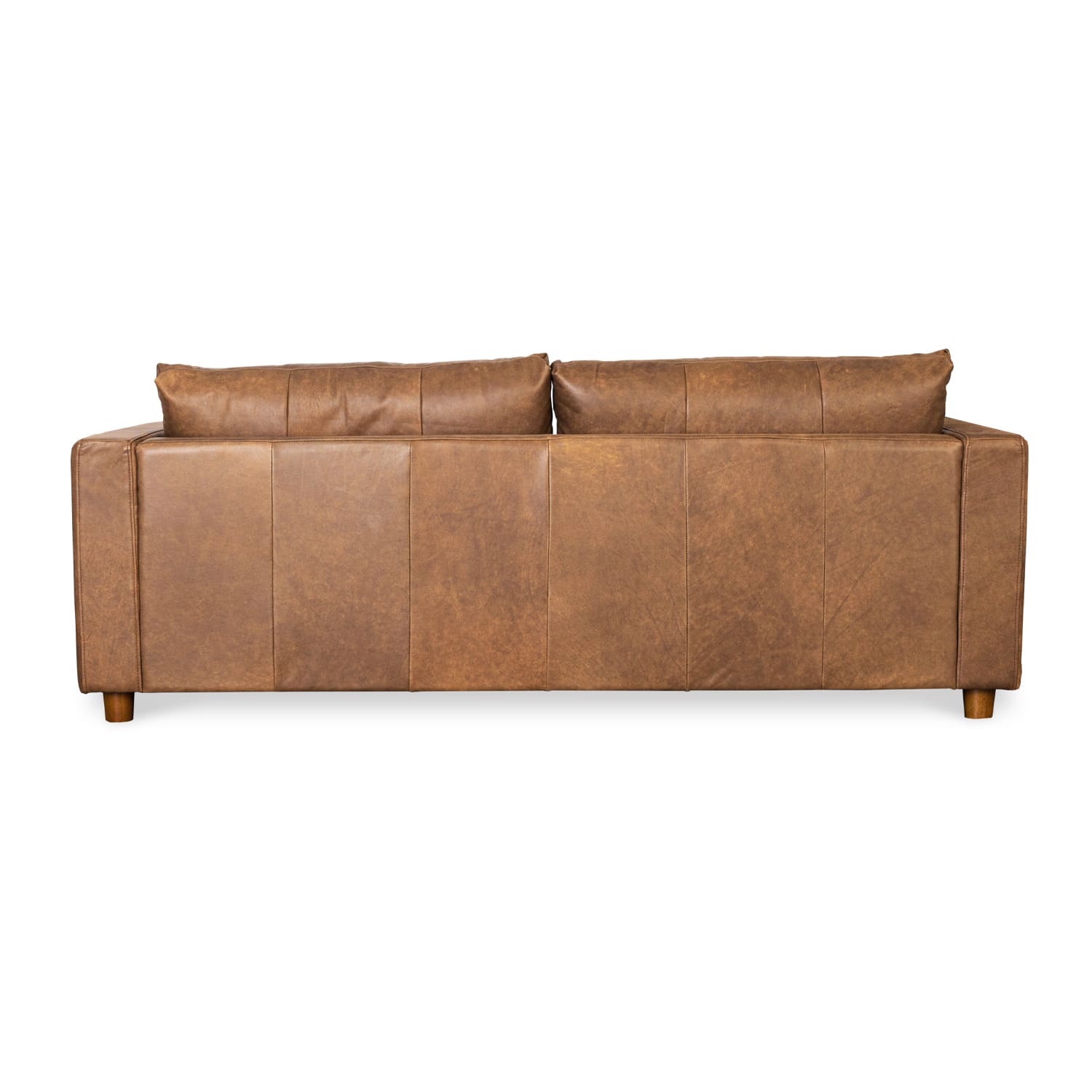 Online Warehouse Sale Barcelona Leather 3 Seat Sofa in Brumby Natural