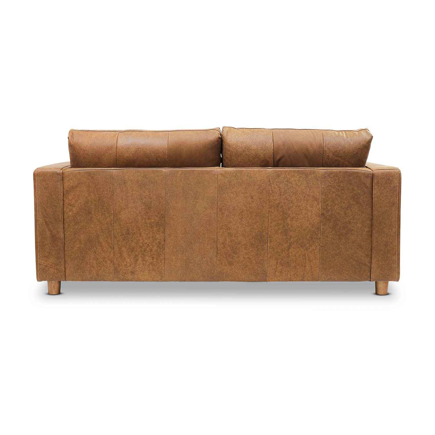 Online Warehouse Sale Barcelona Leather 2.5 Seat Sofa in Brumby Natural