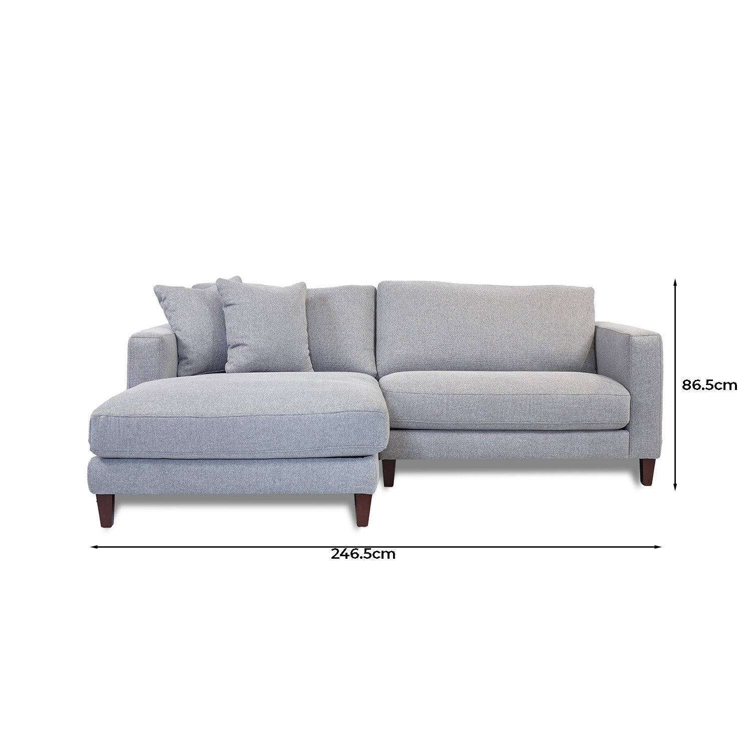 Chelsea Deep 2.5 Seat + Chaise LSF