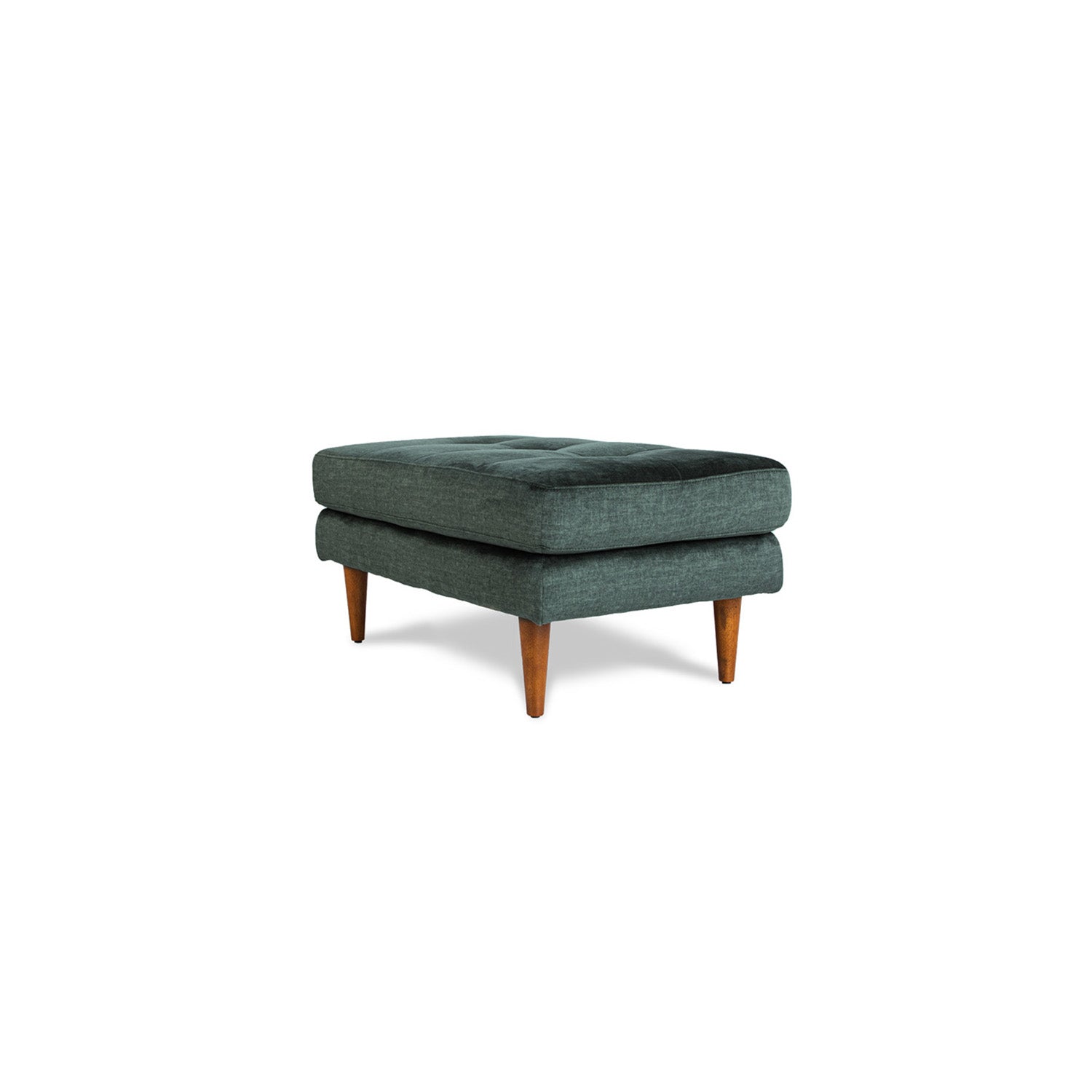 Online Warehouse Sale Classic Vogue Velvet Ottoman in Vogue Moss