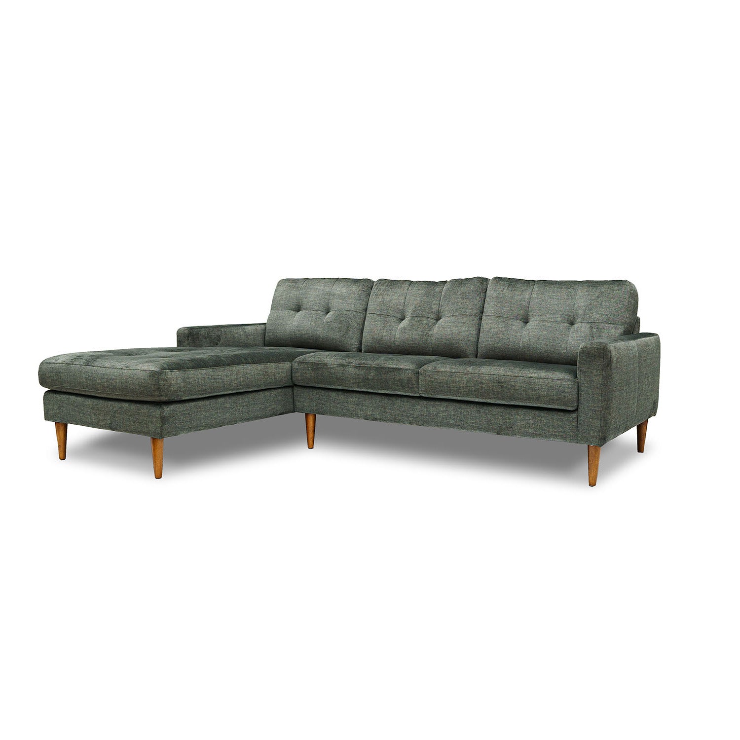 Classic Vogue Velvet Left Side Facing Chaise Lounge