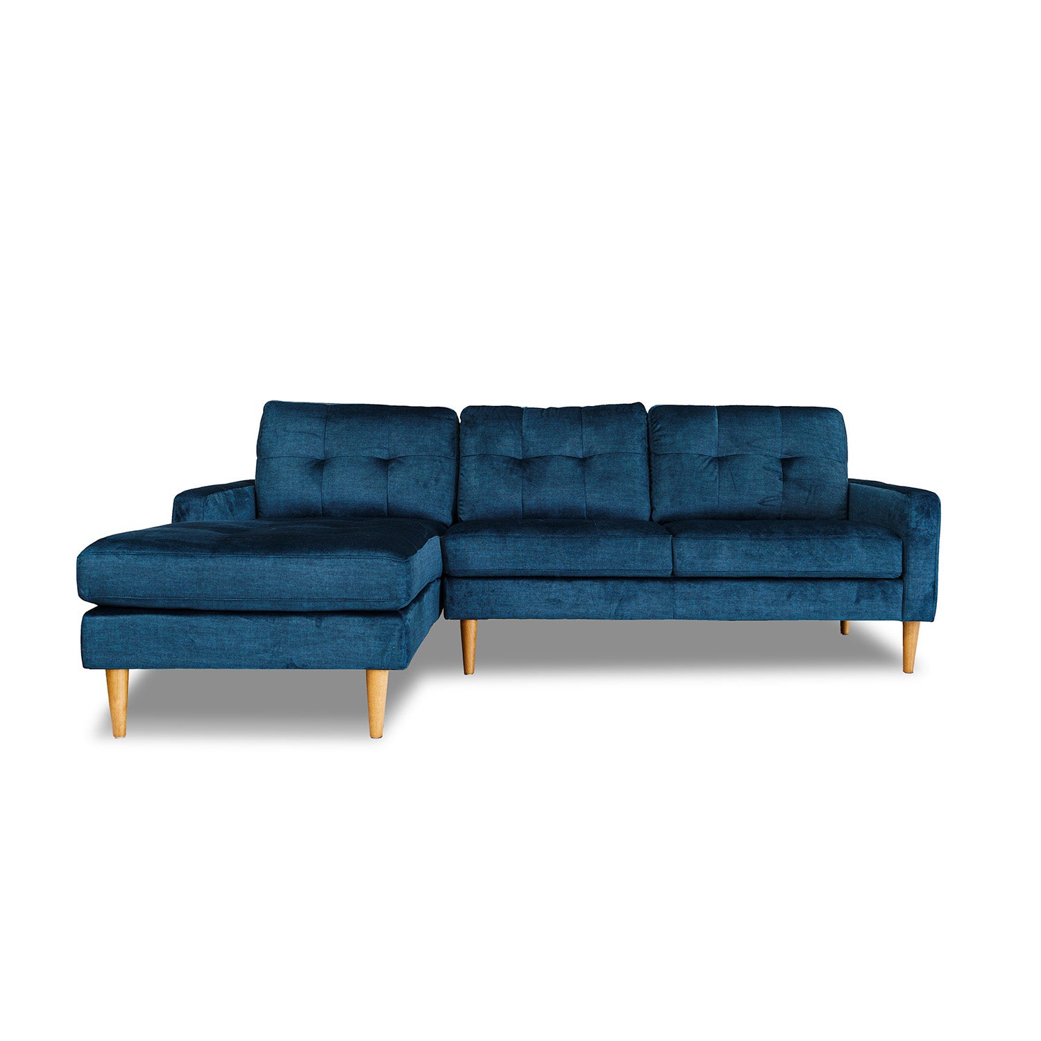 Classic Vogue Velvet Left Side Facing Chaise Lounge