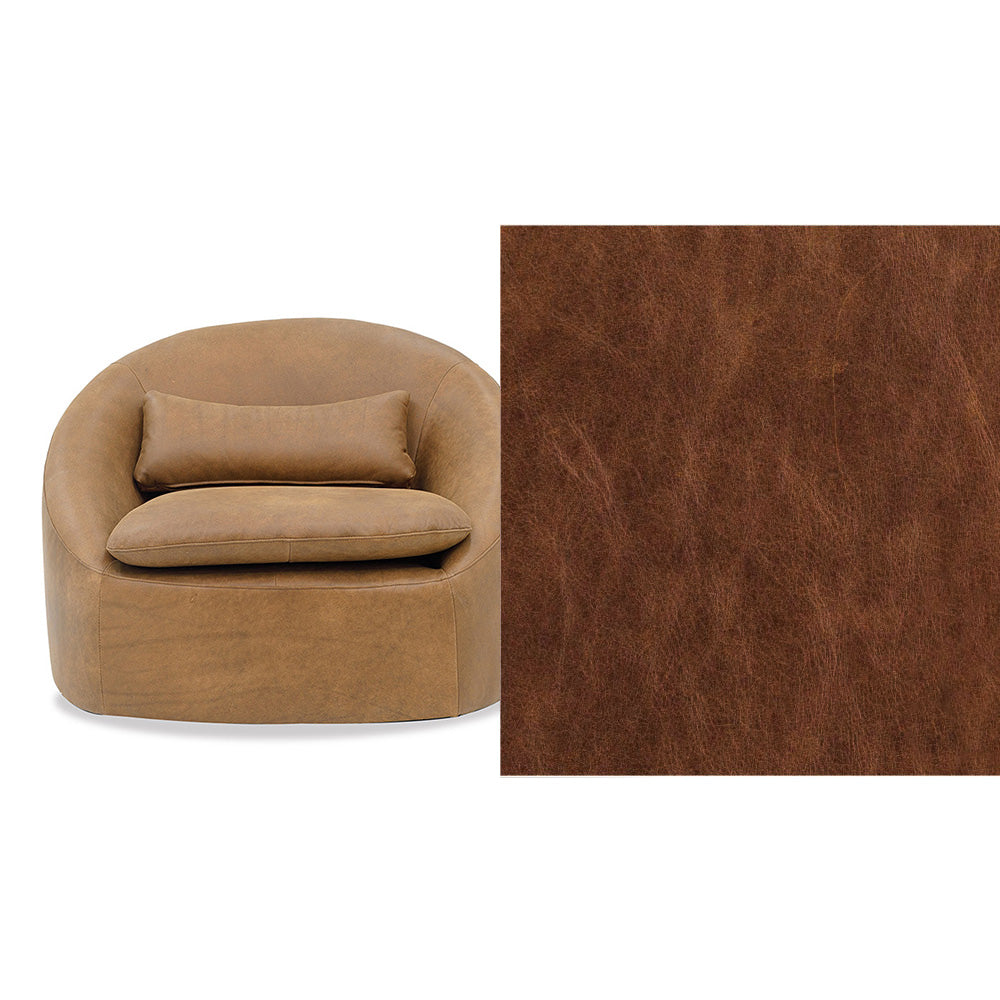 Ella Leather Swivel Chair