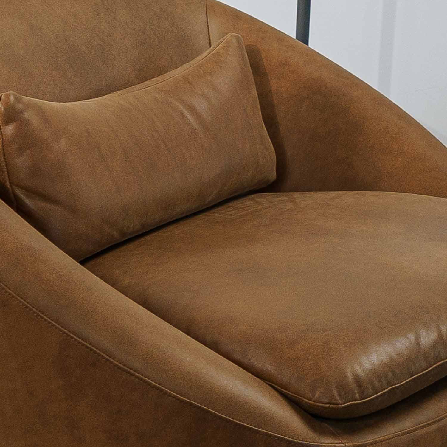 Ella Leather Swivel Chair