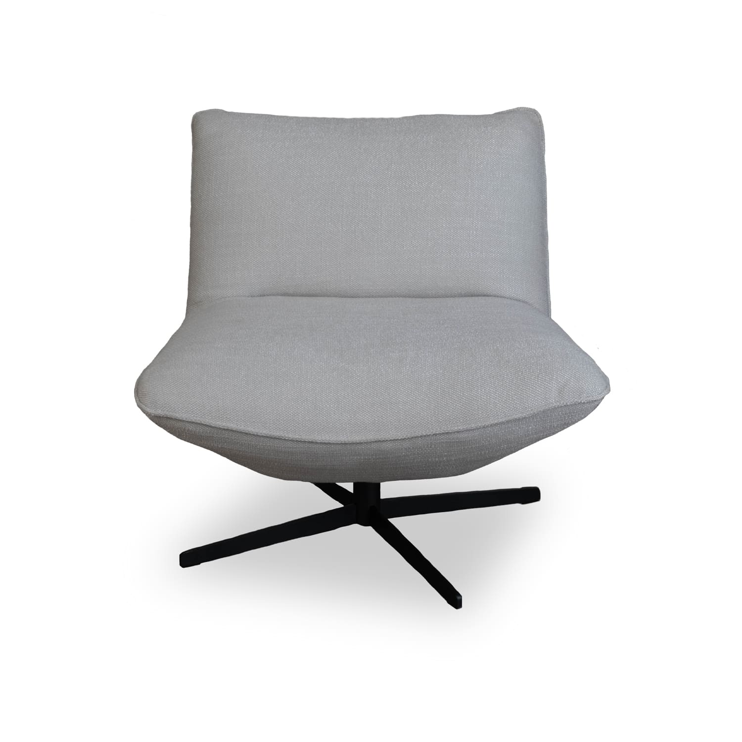 Global Fabric Swivel Chair in Aries Silver