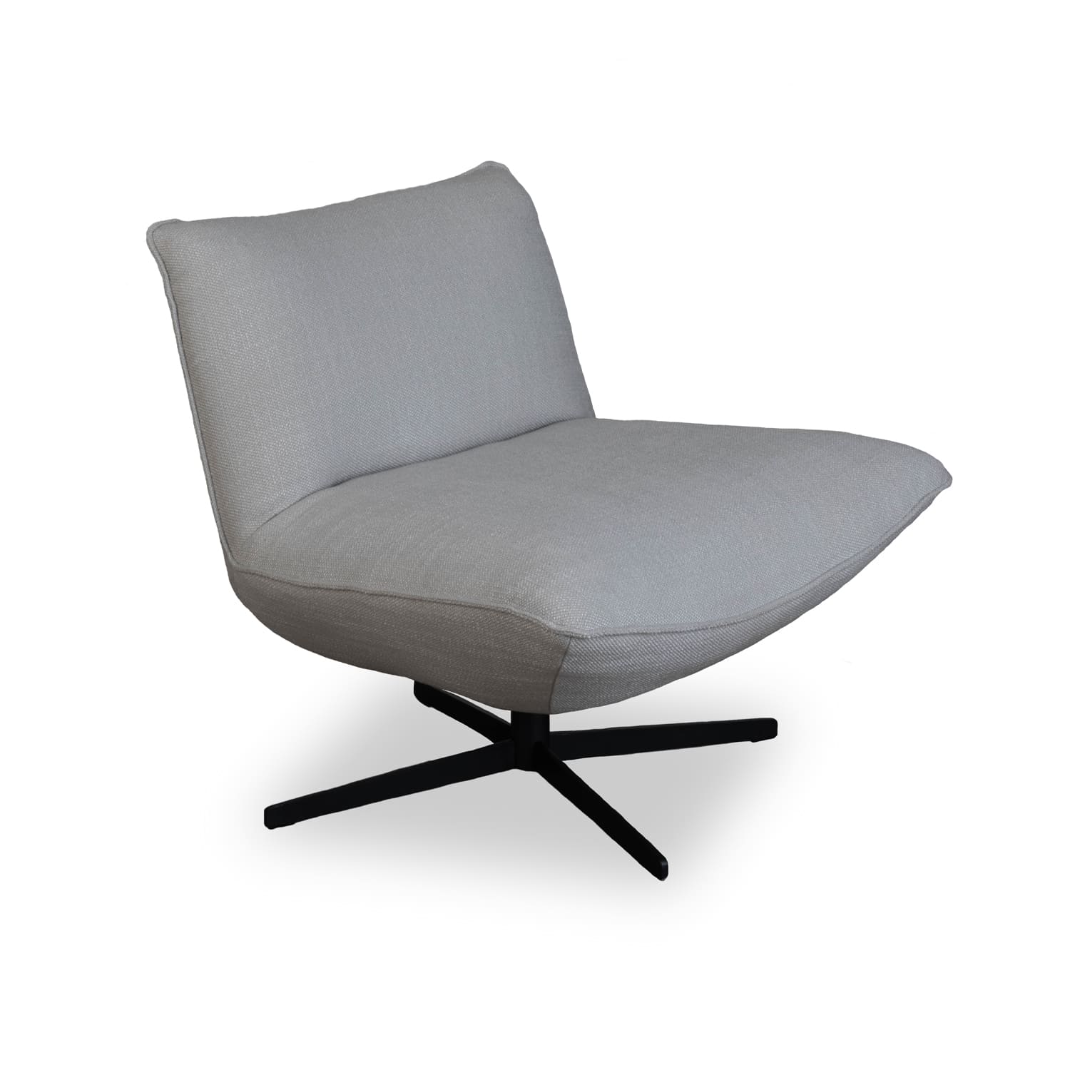 Global Fabric Swivel Chair in Aries Silver