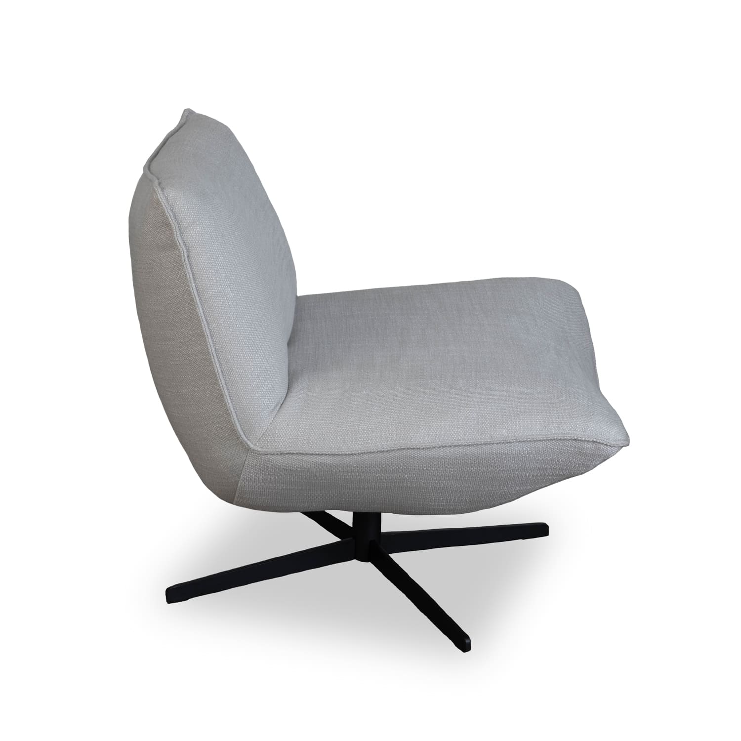 Global Fabric Swivel Chair in Aries Silver