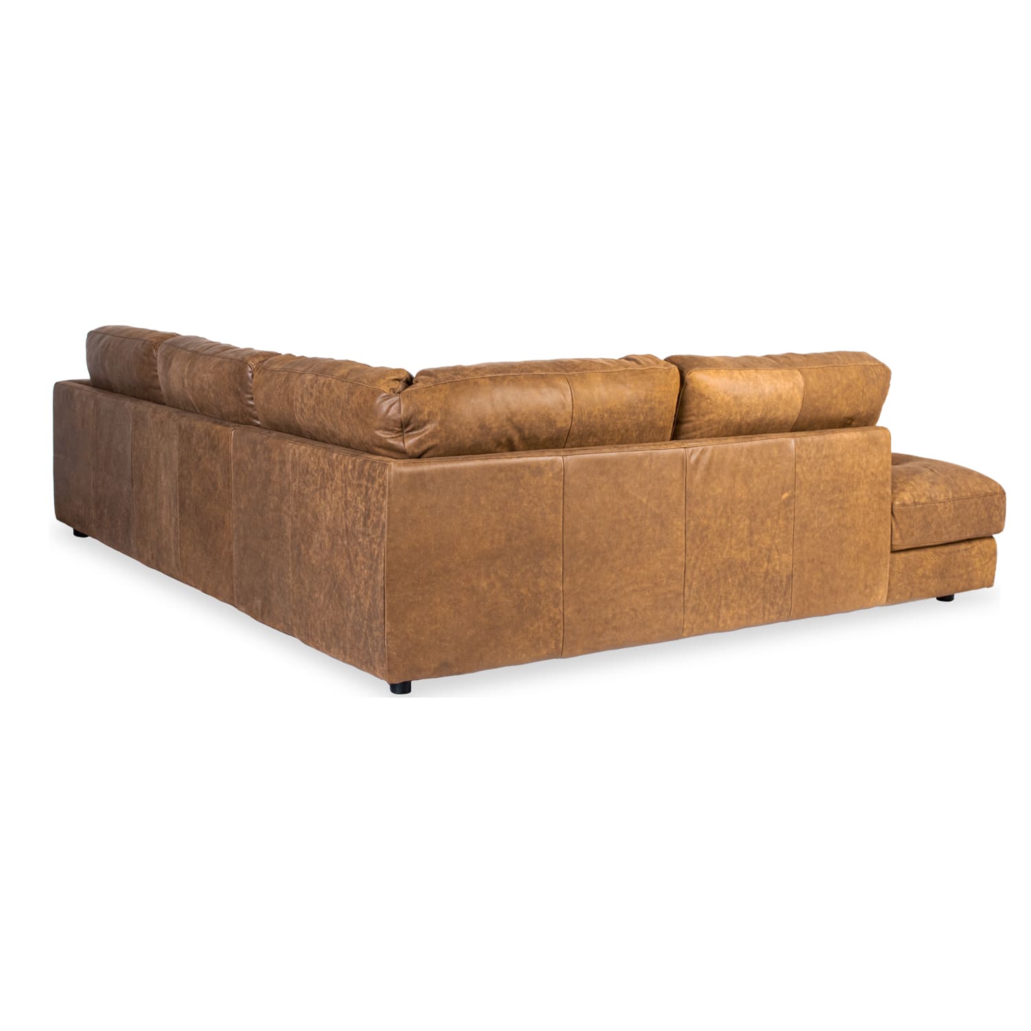 Online Warehouse Sale Harmony Leather Left Side Facing Chaise Lounge in Brumby Natural