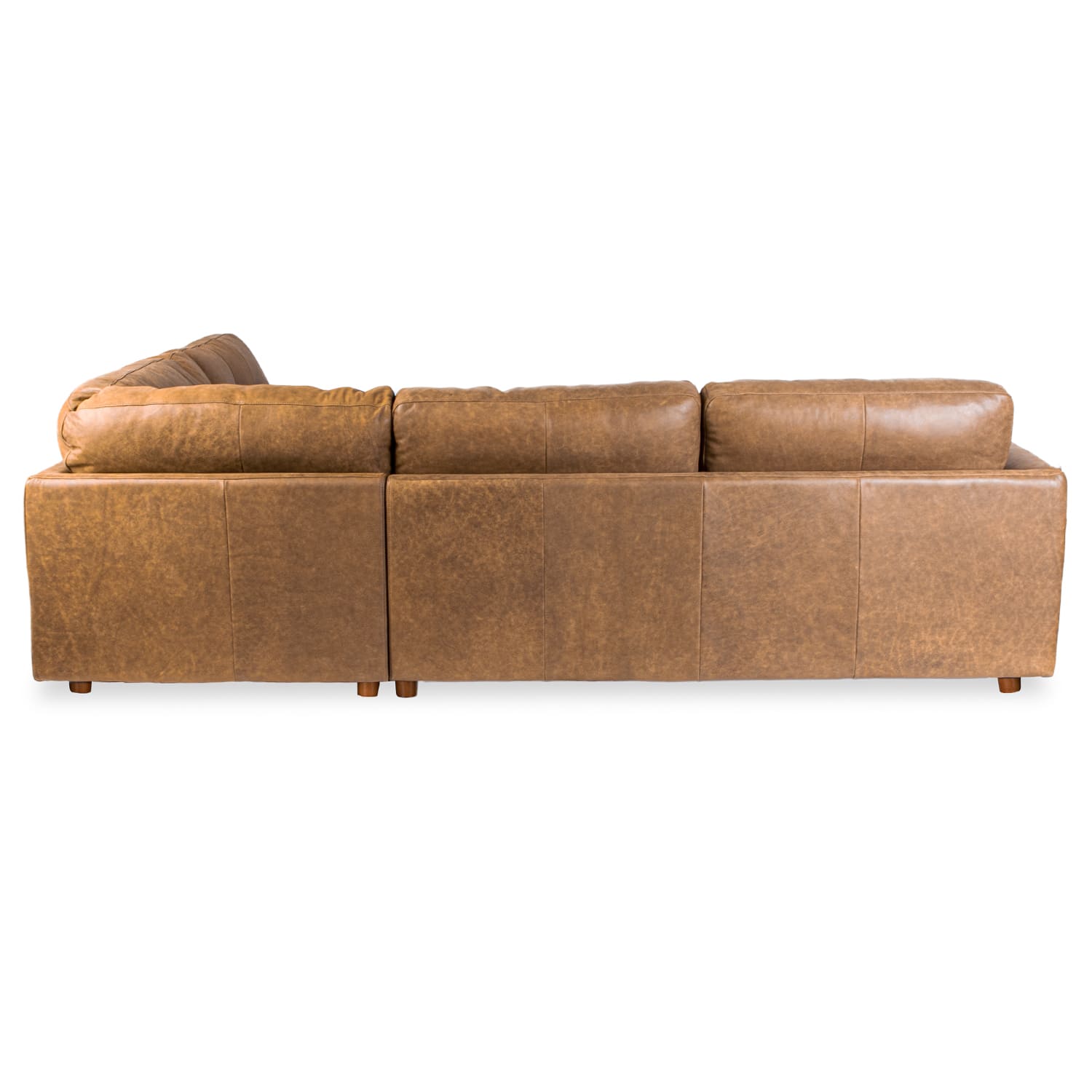 Online Warehouse Sale Harmony Leather Right Side Facing Chaise Lounge in Brumby Natural