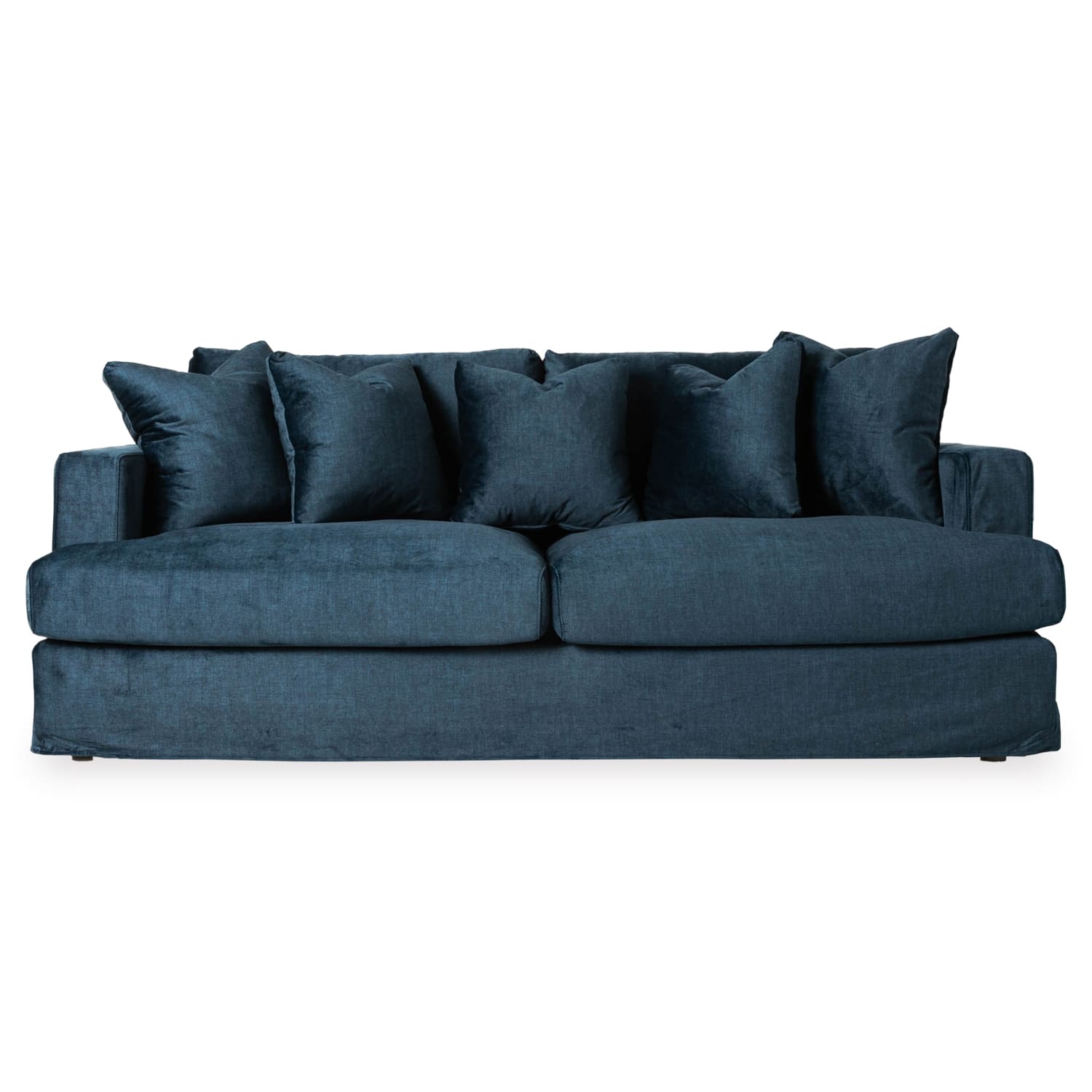 Online Warehouse Sale Janson Vogue Velvet 3 Seat Sofa in Vogue Ocean