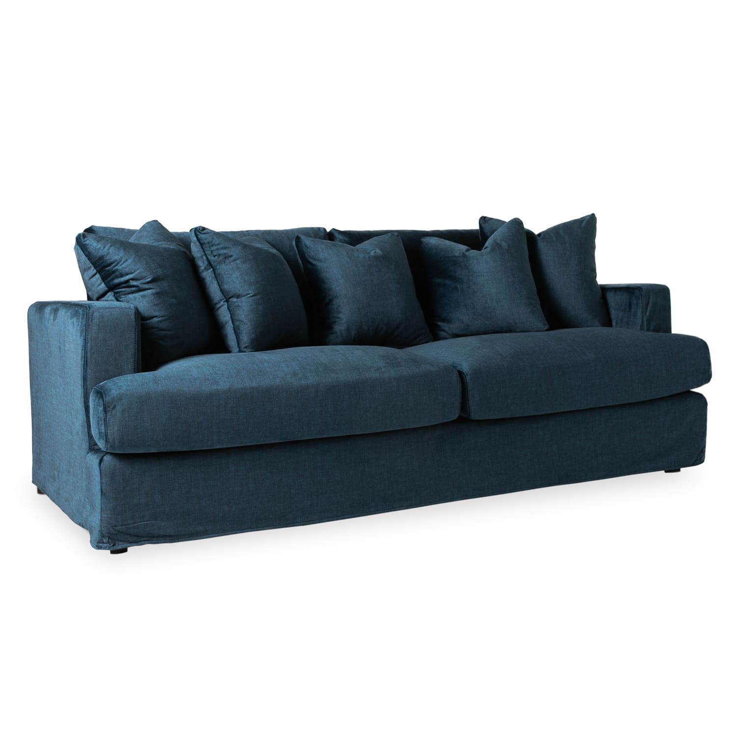 Online Warehouse Sale Janson Vogue Velvet 3 Seat Sofa in Vogue Ocean