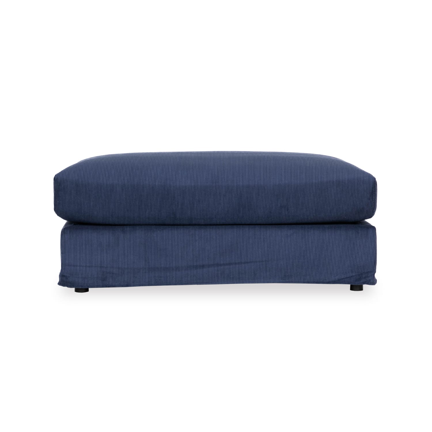 Janson Corduroy Small (3 Seat) Ottoman in Encore Ink