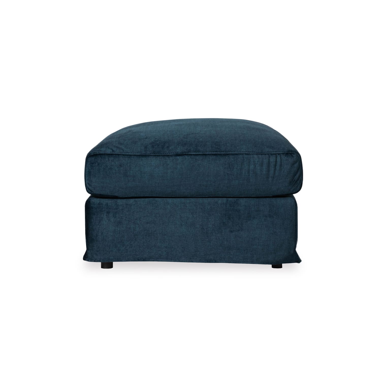 Online Warehouse Sale Janson Vogue Velvet Large Ottoman in Vogue Ocean