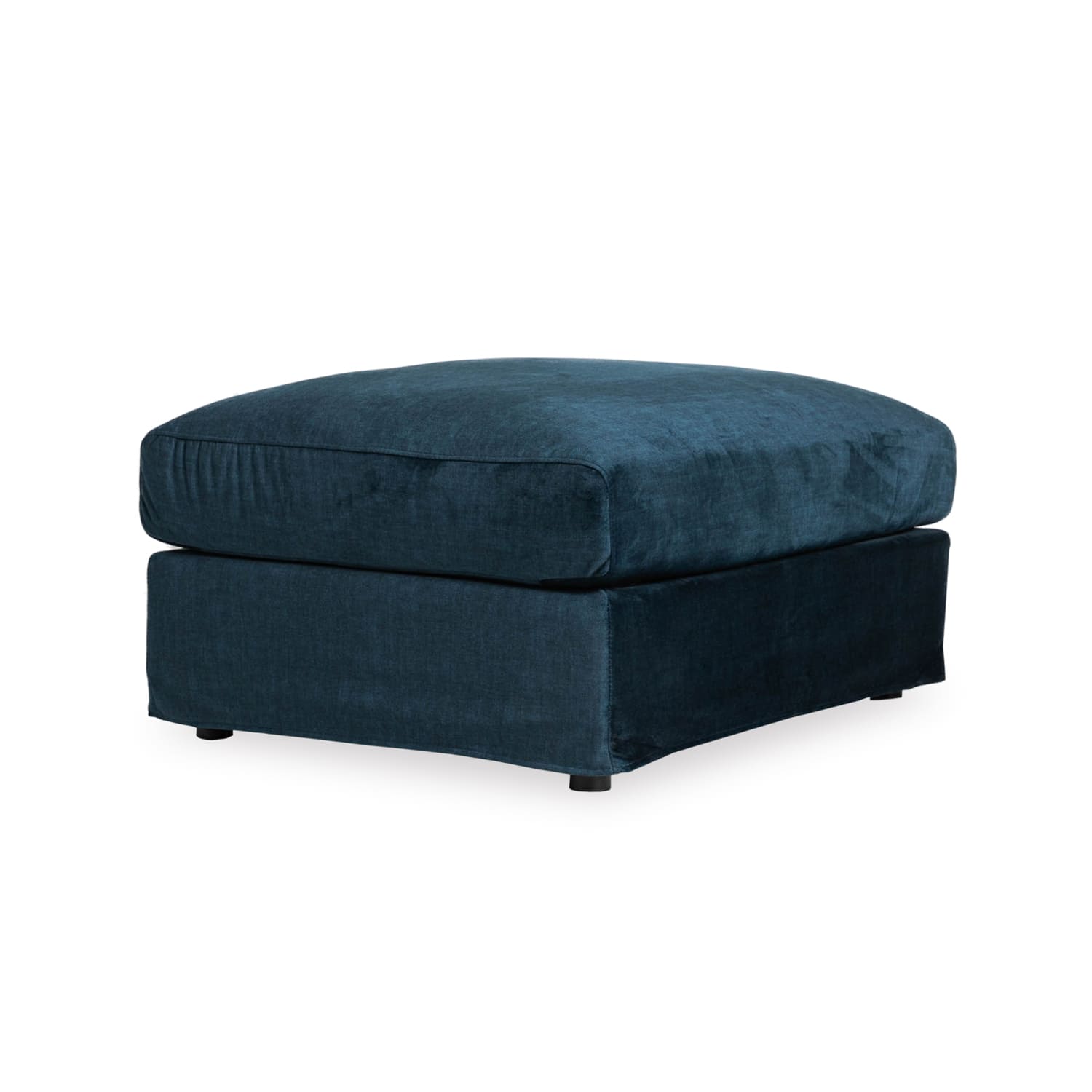 Online Warehouse Sale Janson Vogue Velvet Large Ottoman in Vogue Ocean