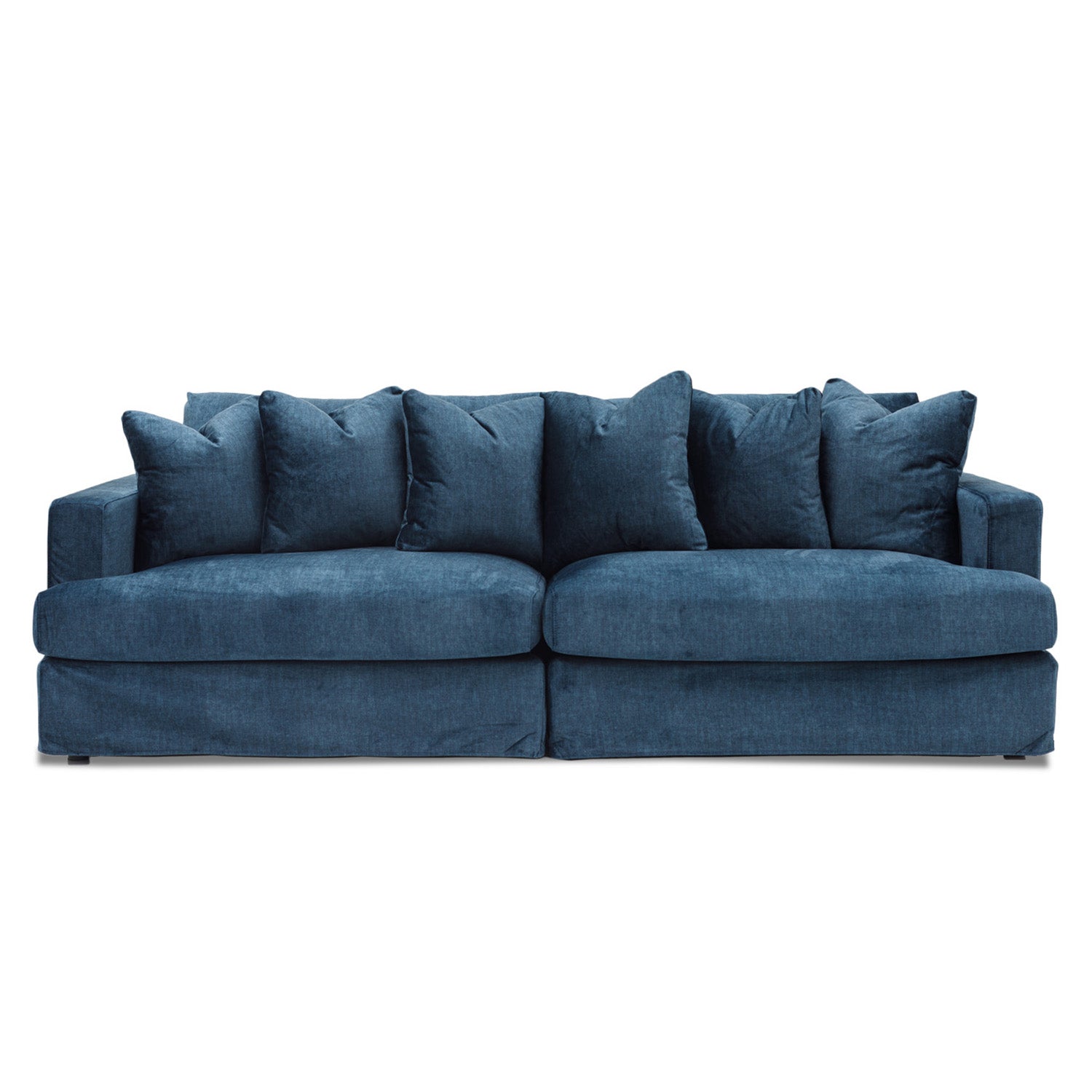 Online Warehouse Sale Janson Vogue Velvet 4 Seat Sofa in Vogue Ocean