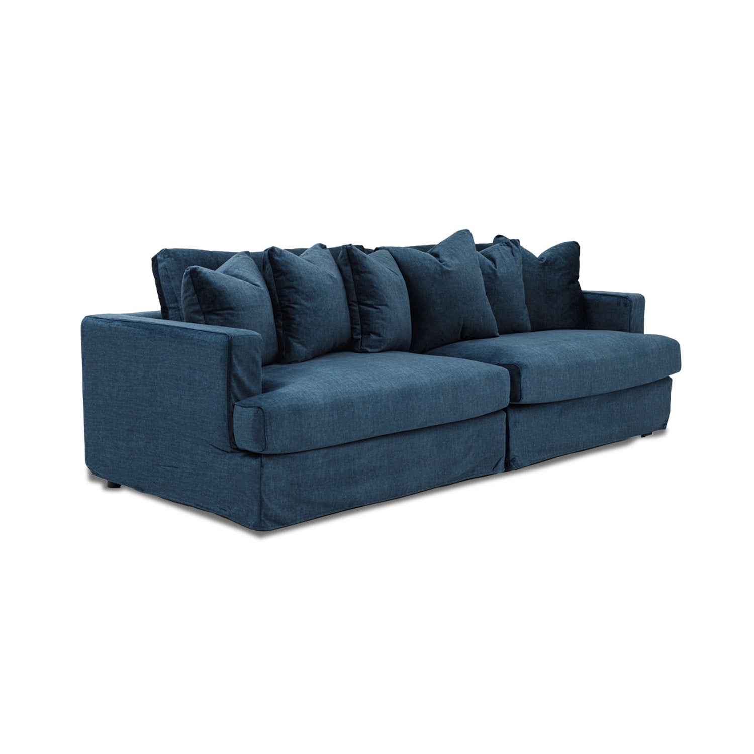 Online Warehouse Sale Janson Vogue Velvet 4 Seat Sofa in Vogue Ocean