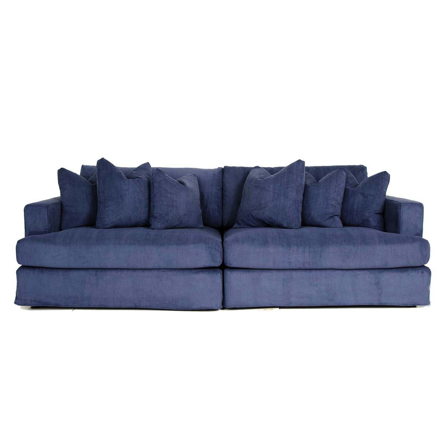 Janson Corduroy 4 Seat Sofa in Encore Ink