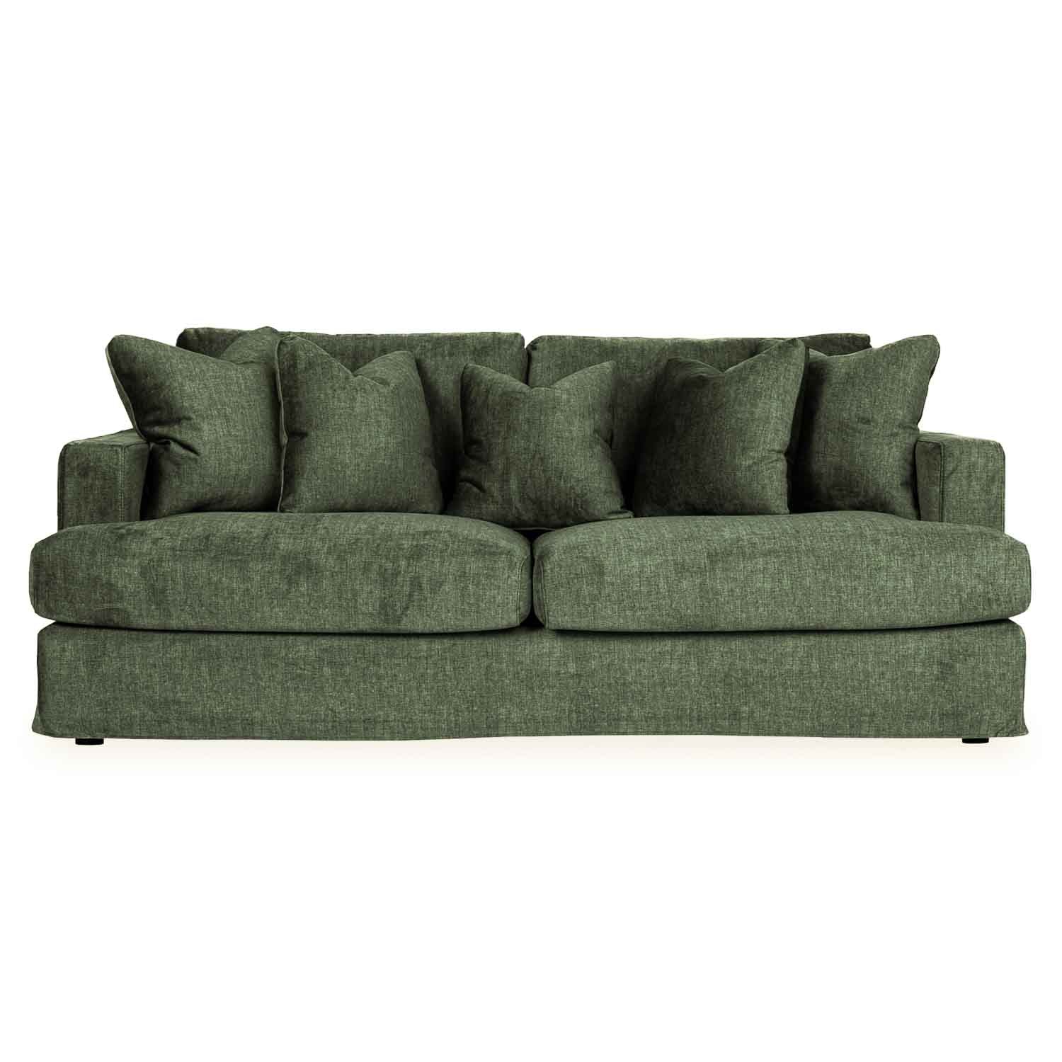 Online Warehouse Sale Janson Vogue Velvet 3 Seat Sofa in Vogue Moss