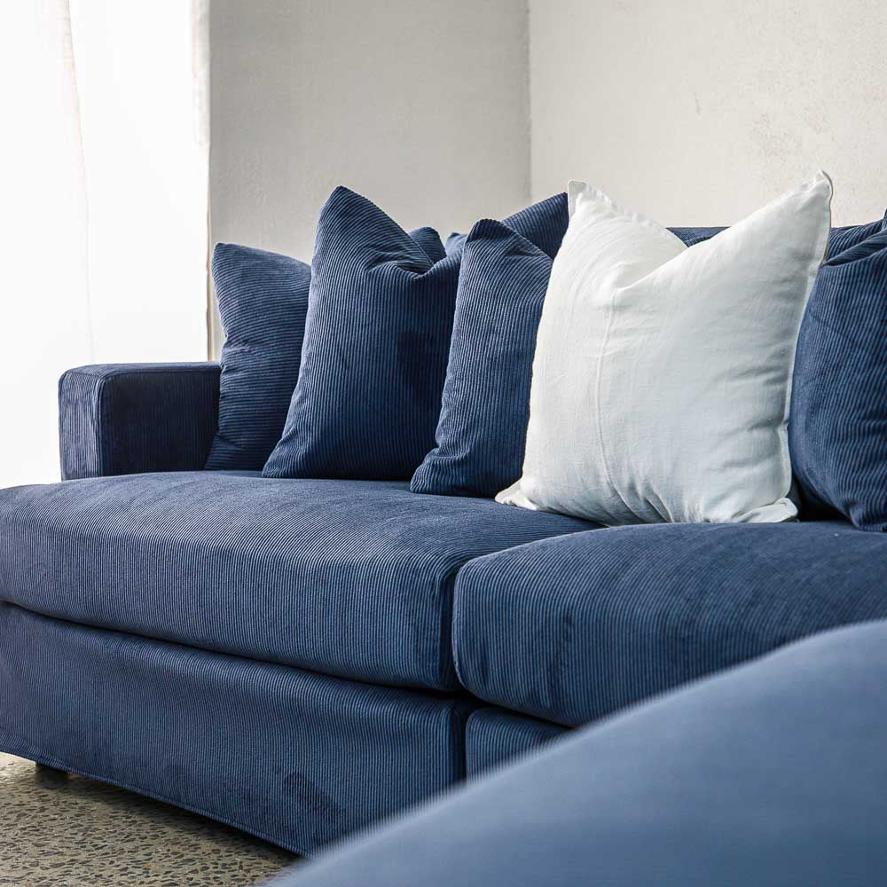 Janson Corduroy 4 Seat Sofa in Encore Ink