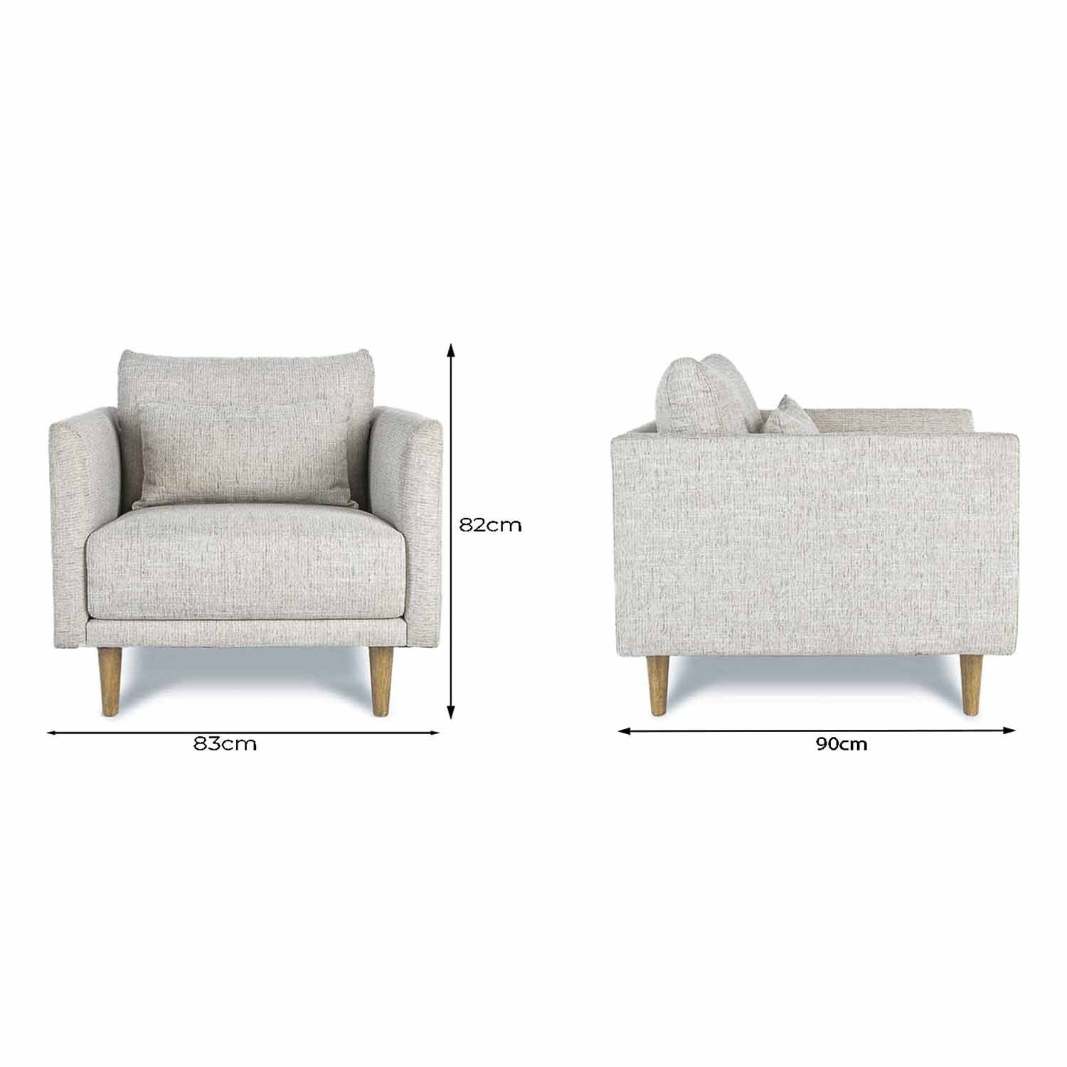 Online Warehouse Sale Marie Fabric Chair in Dublin Natural