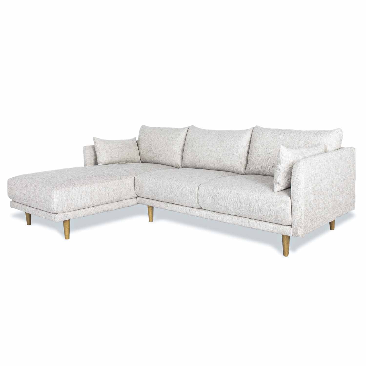 Online Warehouse Sale Marie Fabric Left Side Facing Chaise Lounge in Dublin Natural