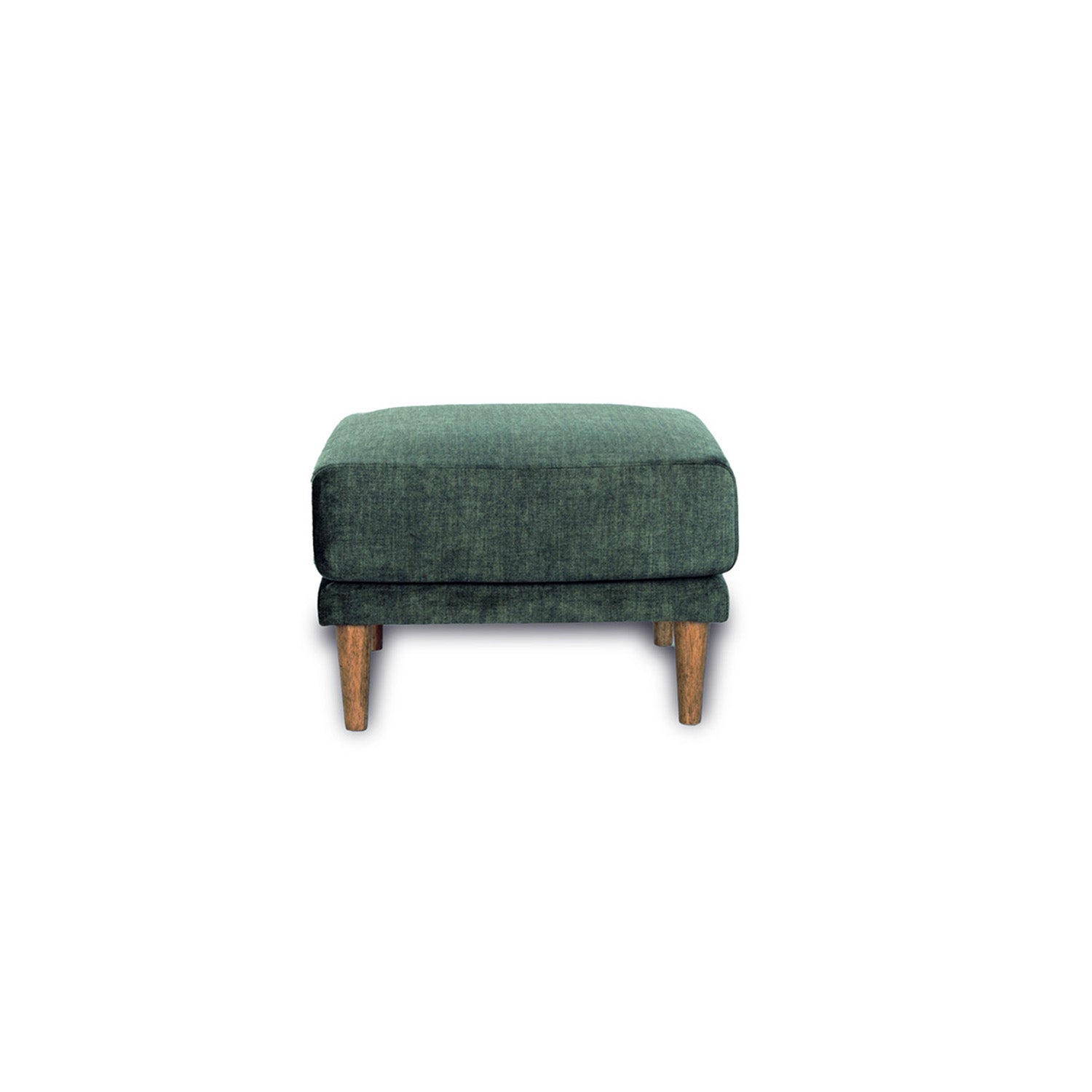 Online Warehouse Sale Marie Vogue Velvet Small Ottoman in Vogue Moss