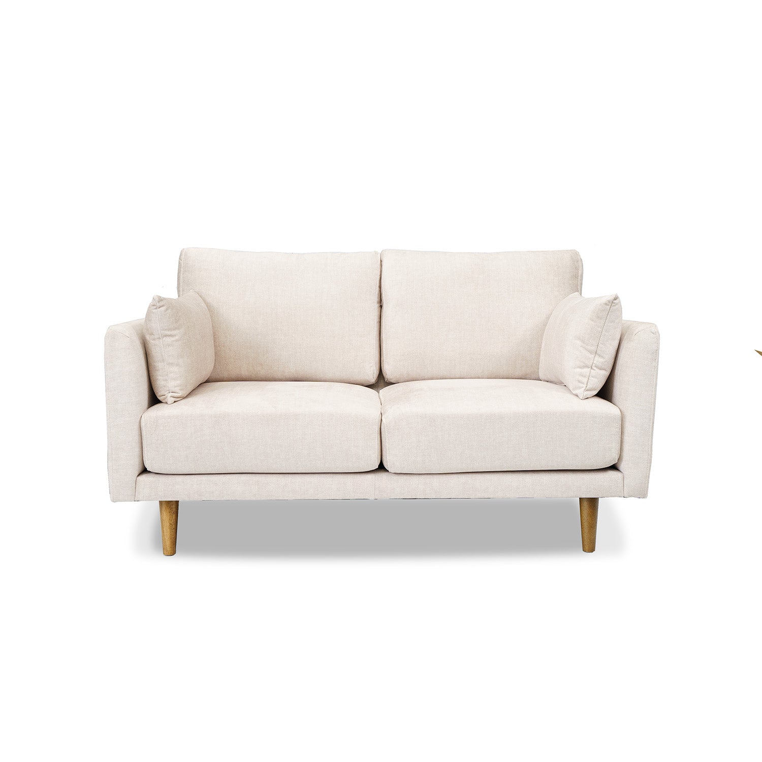 Online Warehouse Sale Marie Vogue Velvet 2 Seat Sofa in Vogue Cream