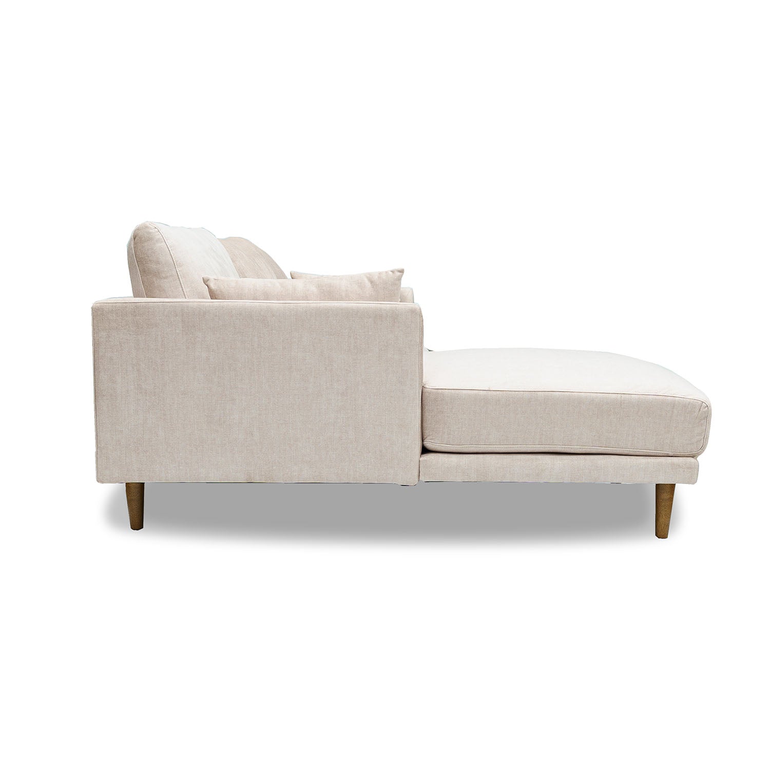 Online Warehouse Sale Marie Vogue Velvet Left Side Facing Chaise Lounge in Vogue Cream