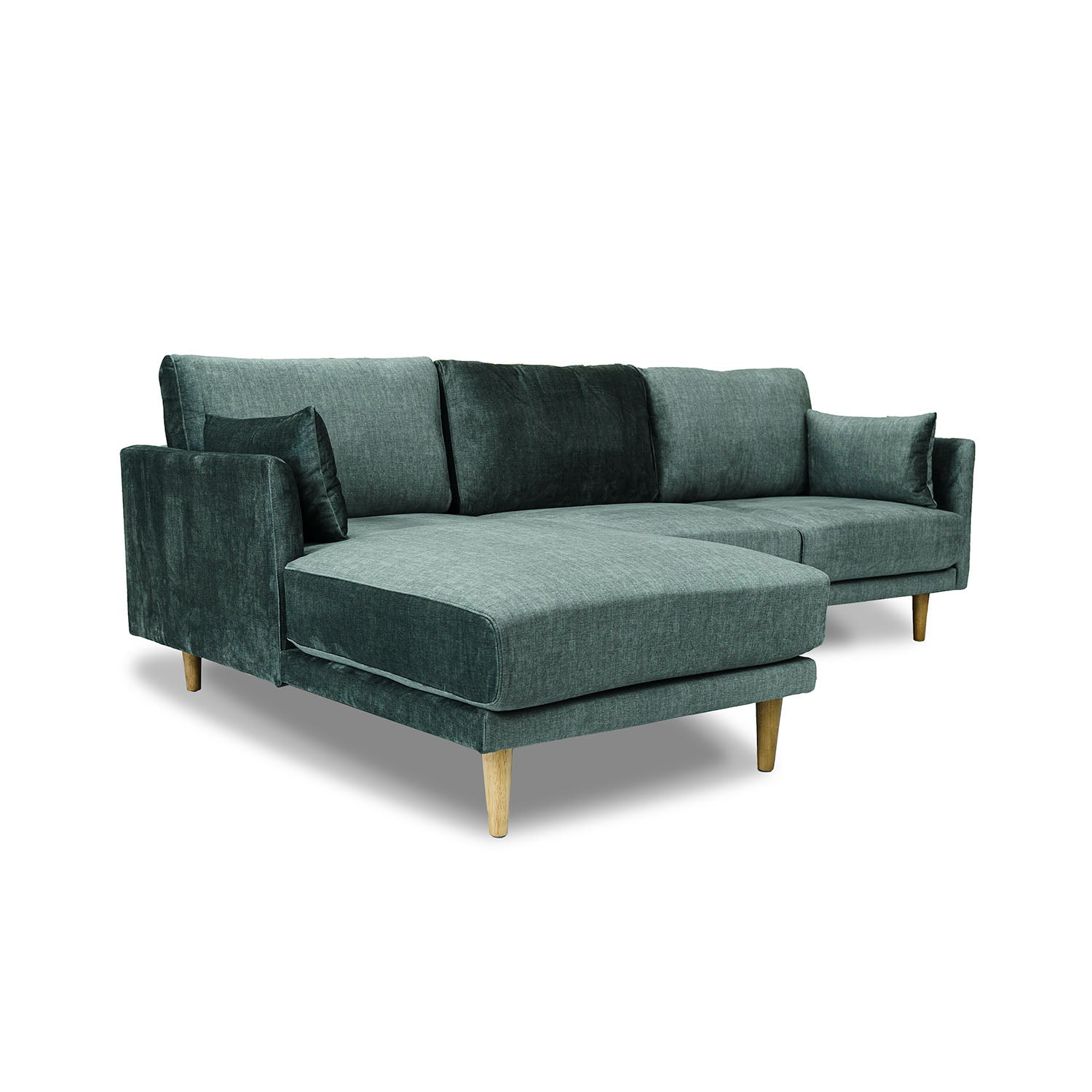 Marie Vogue Velvet Left Side Facing Chaise Lounge