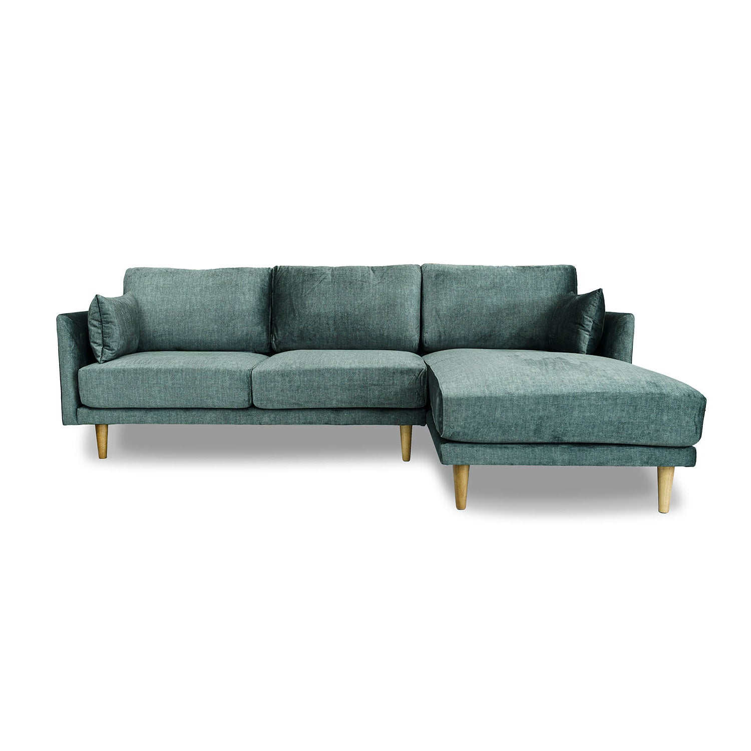 Marie Vogue Velvet Right Side Facing Chaise Lounge