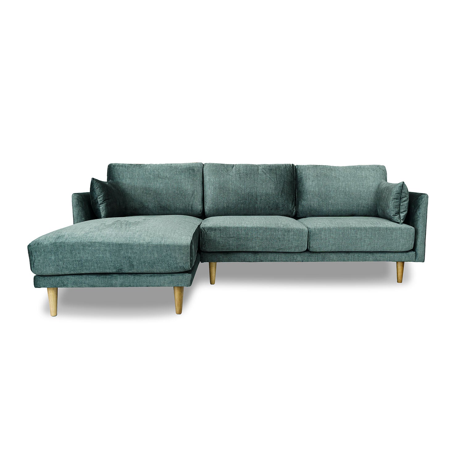 Marie Vogue Velvet Left Side Facing Chaise Lounge