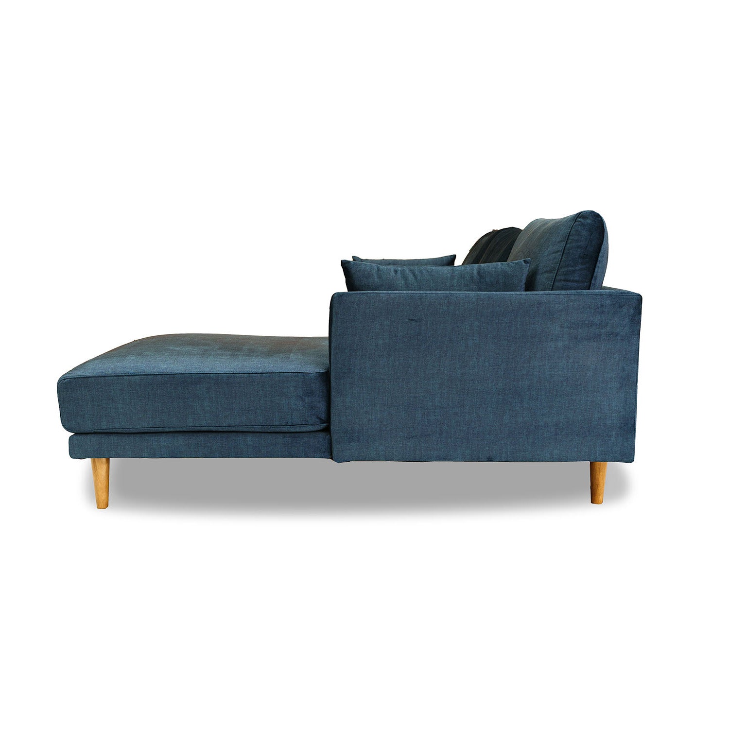 Online Warehouse Sale Marie Vogue Velvet Right Side Facing Chaise Lounge in Vogue Ocean