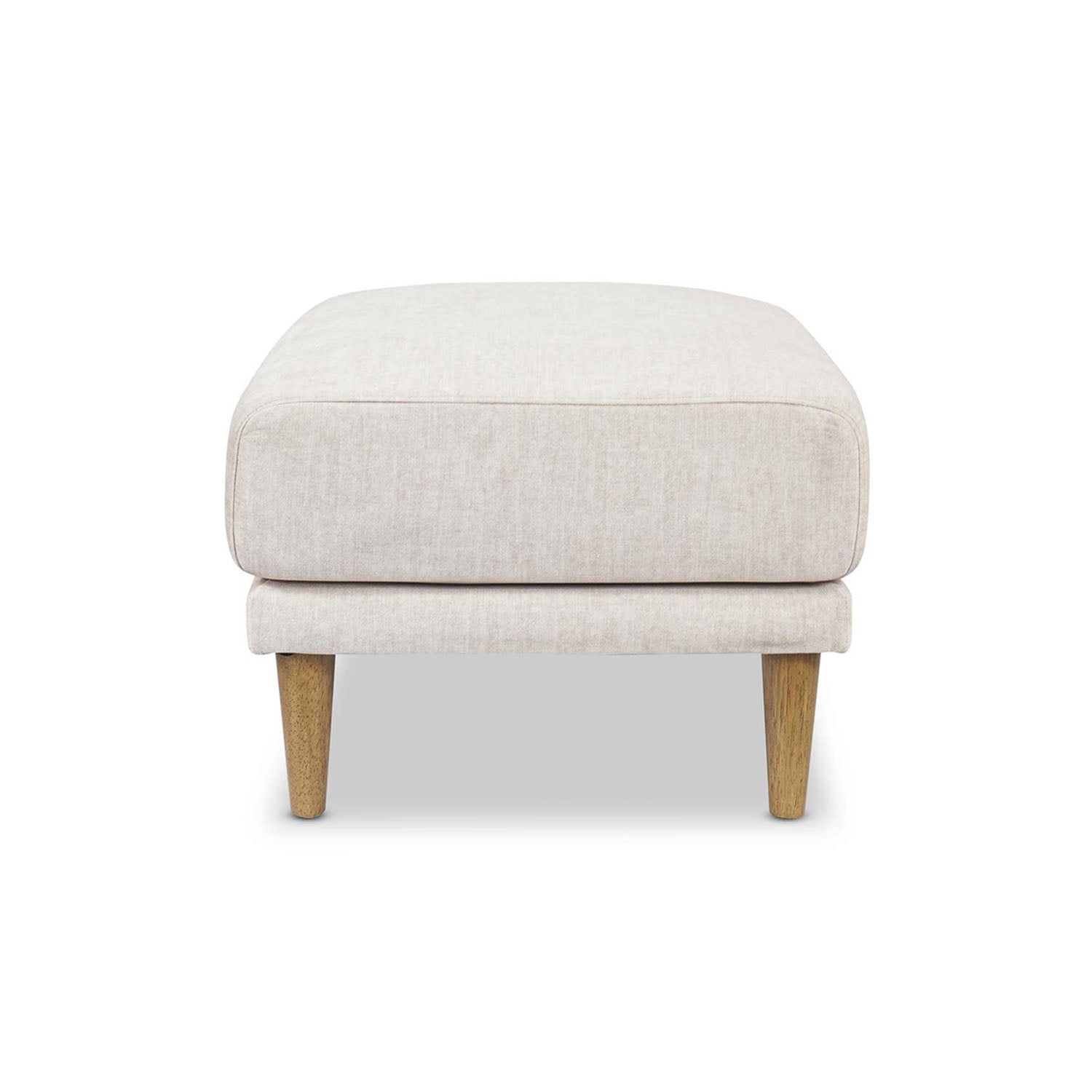 Online Warehouse Sale Marie Vogue Velvet Large Ottoman in Vogue Cream