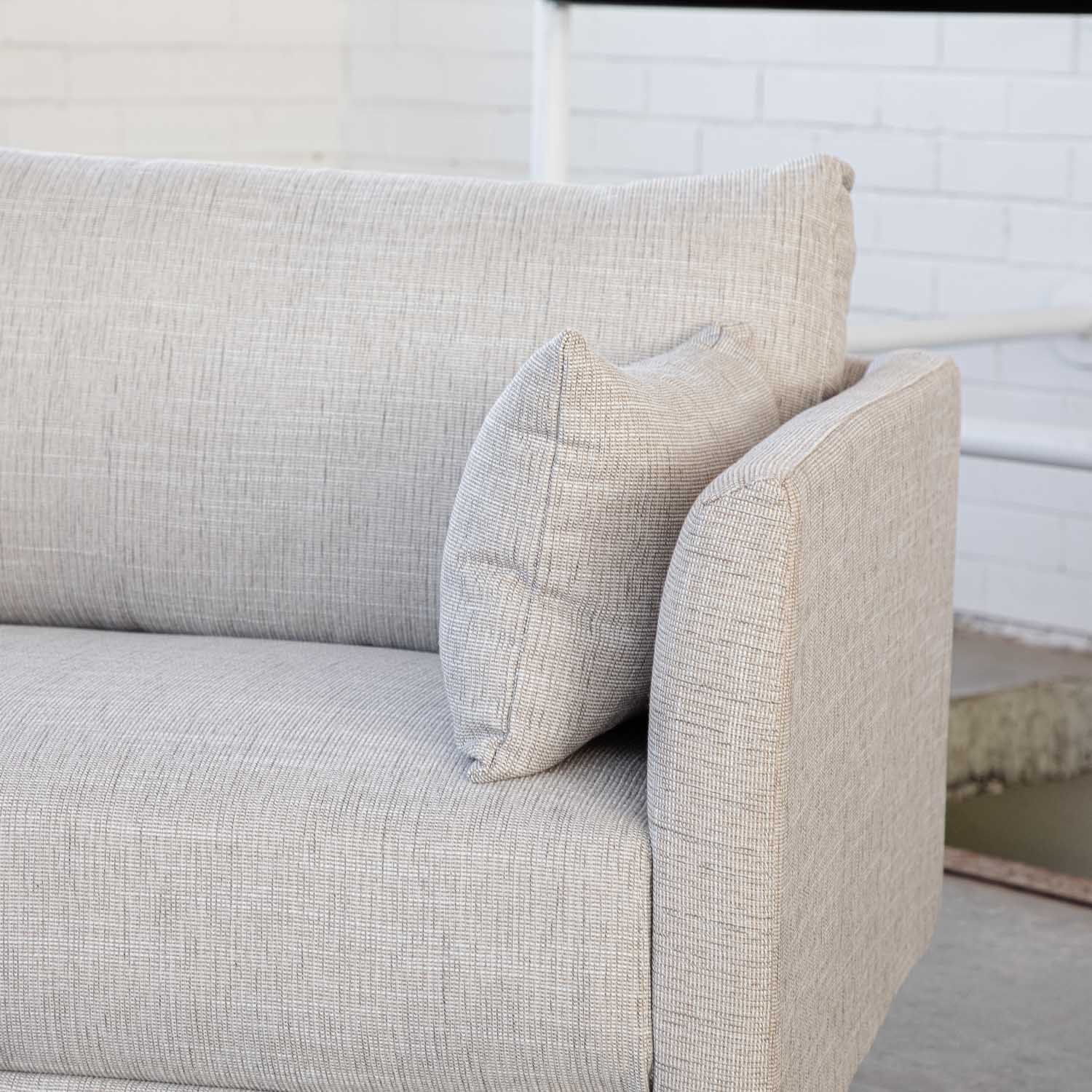 Online Warehouse Sale Marie Fabric 2 Seat Sofa in Dublin Natural