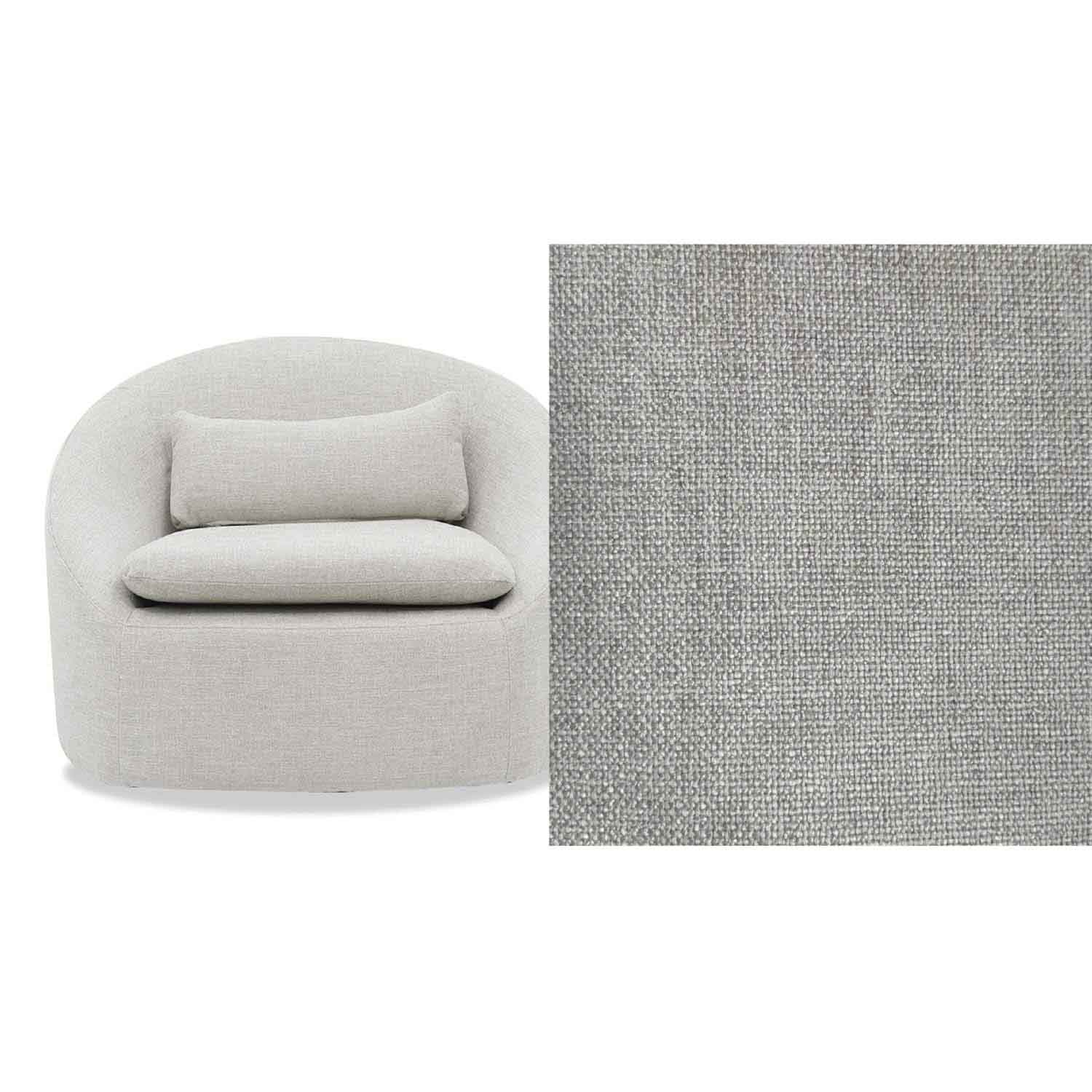 Ella Fabric Swivel Chair