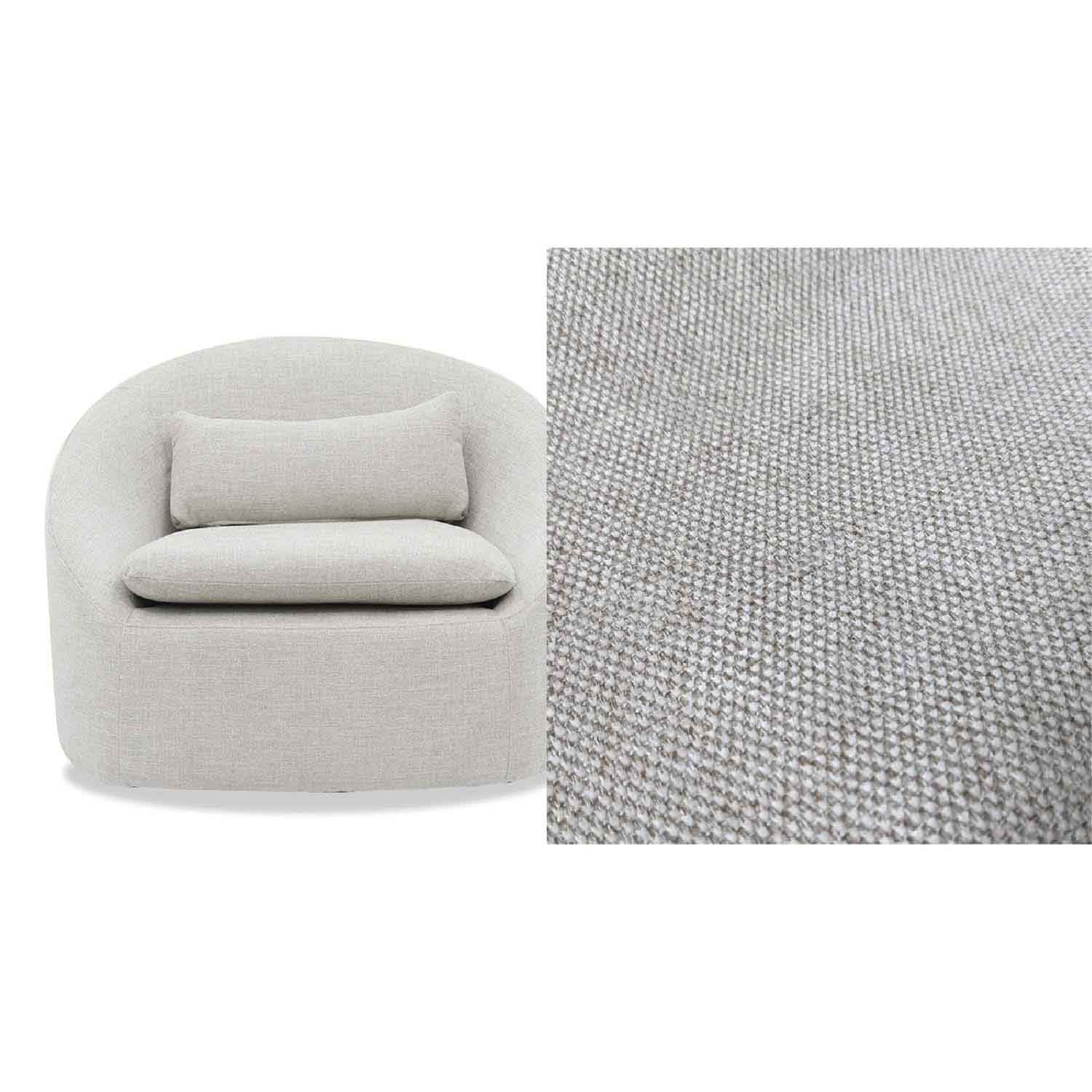 Ella Fabric Swivel Chair