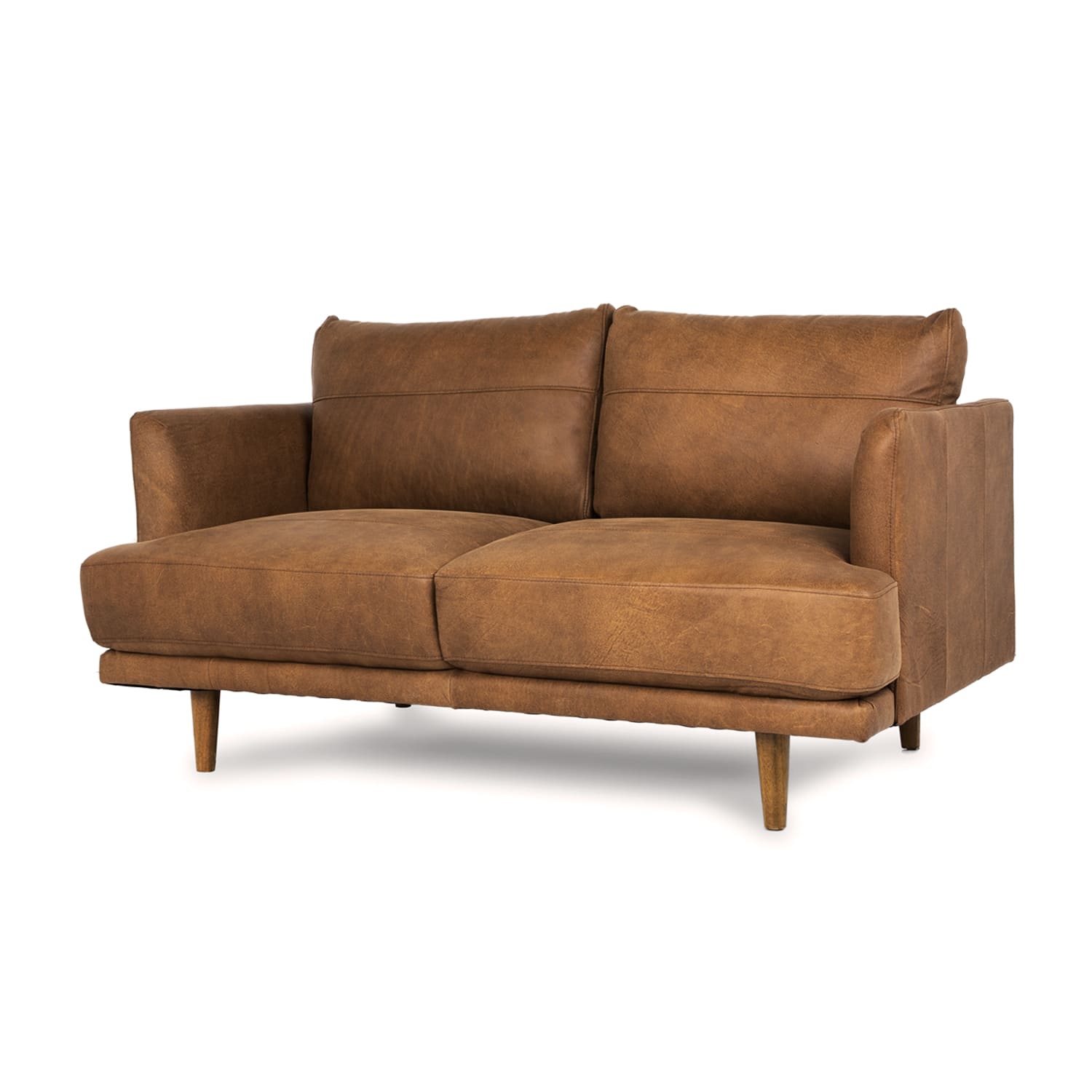 Online Warehouse Sale Ruby Leather 2 Seat Sofa in Brumby Natural