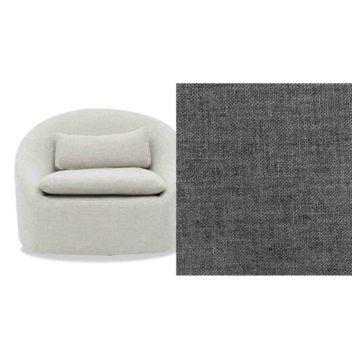 Ella Fabric Swivel Chair