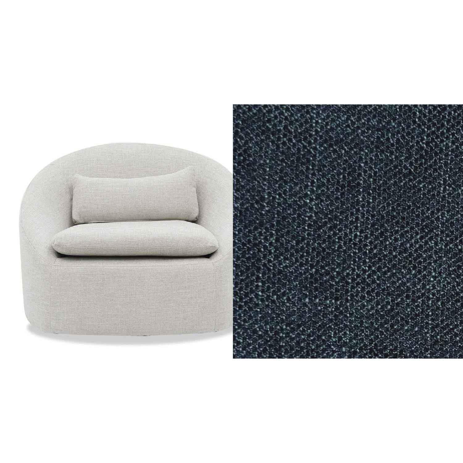 Ella Fabric Swivel Chair