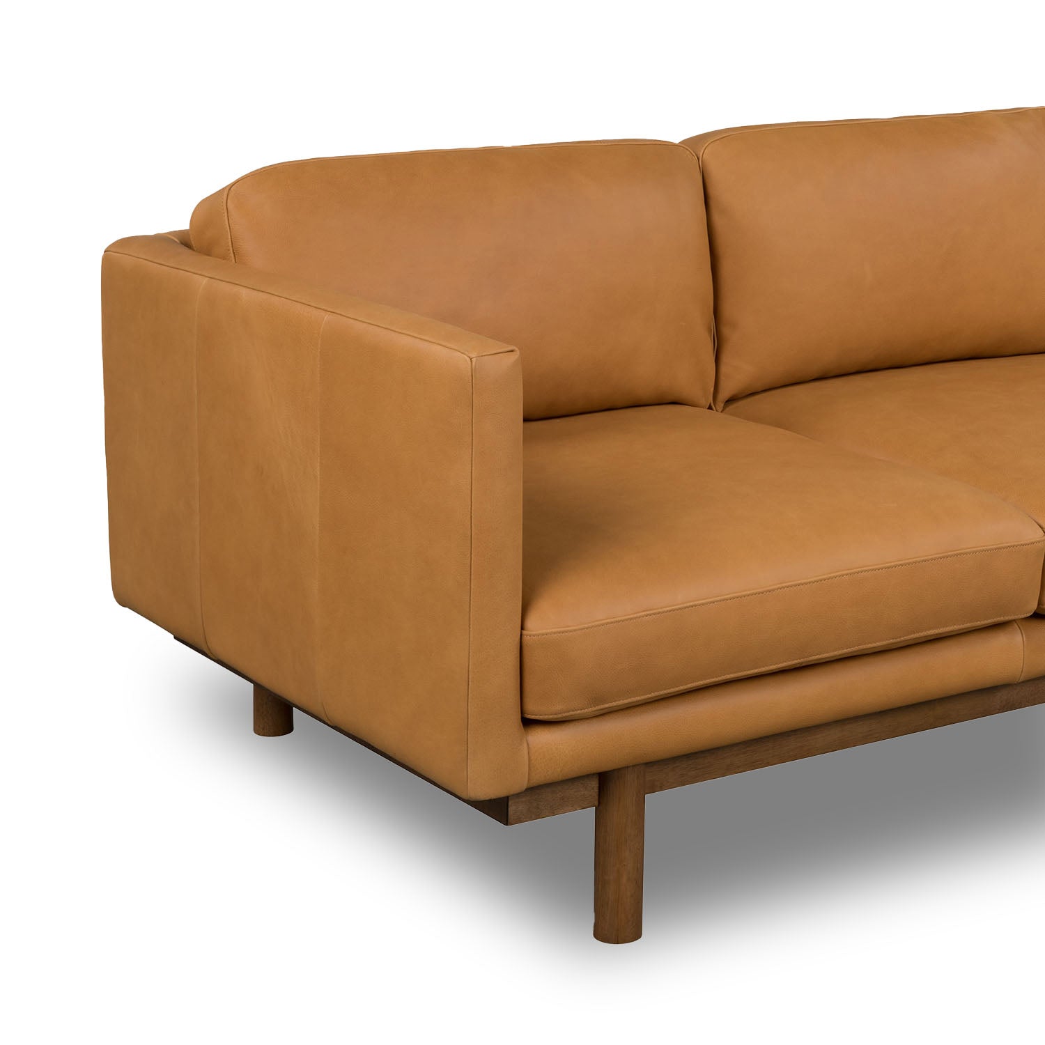 Strada Leather 3 Seat Sofa