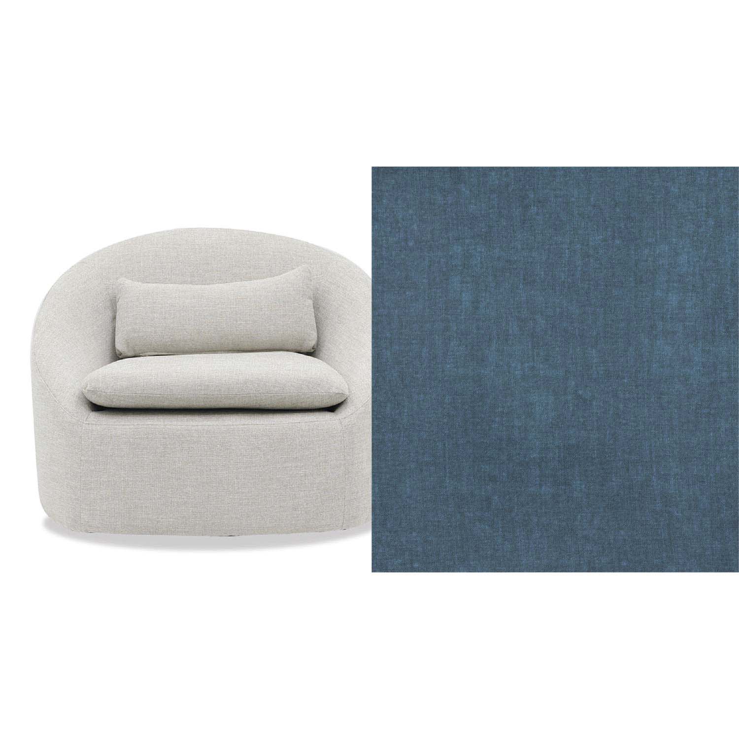 Ella Fabric Swivel Chair